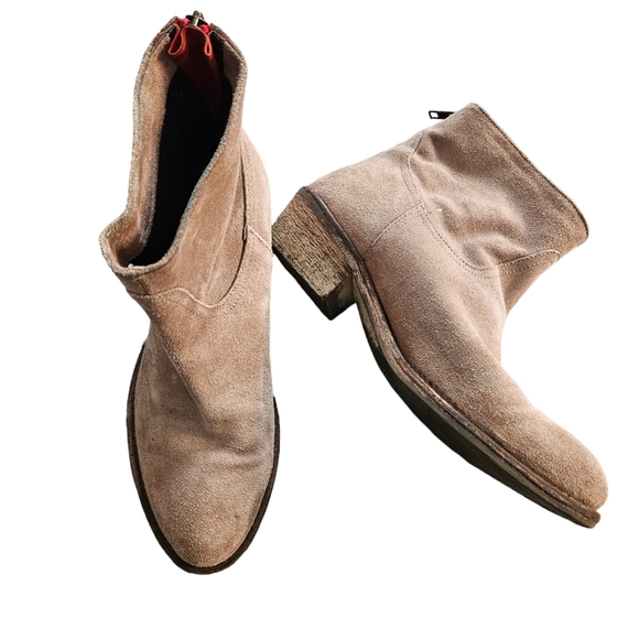 Browns Shoes - Browns 38 7.5 suede Leather booties ankle boots 7 1/2